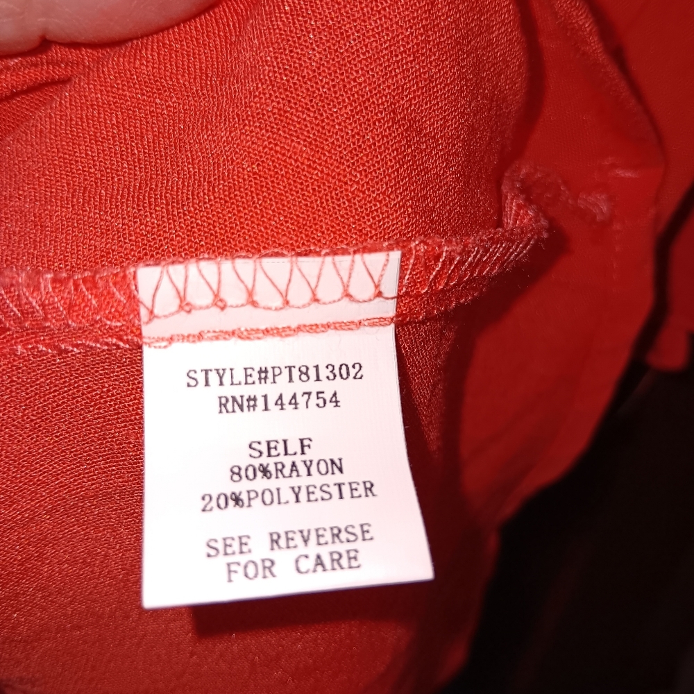 Davi and Dani 3xl Vibrant Orange Rayon/Polyester Dress - Picture 6 of 10